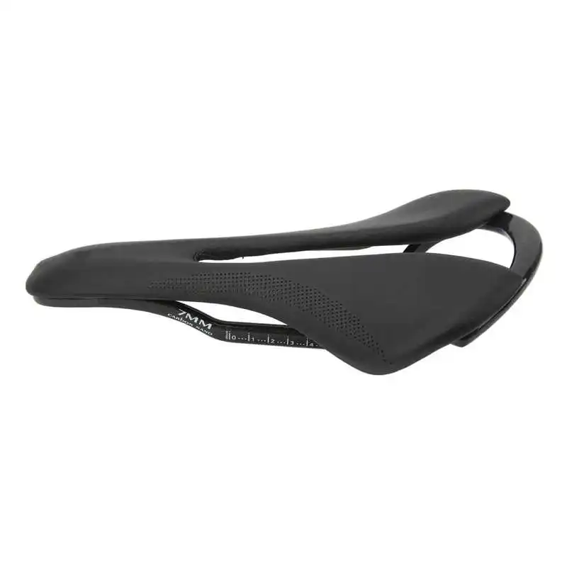 143mm Carbon Fiber Road Bicycle Saddle Wear-Resistant Breathable Hollow Bicycle Rides Smoothly High Quality Cushion