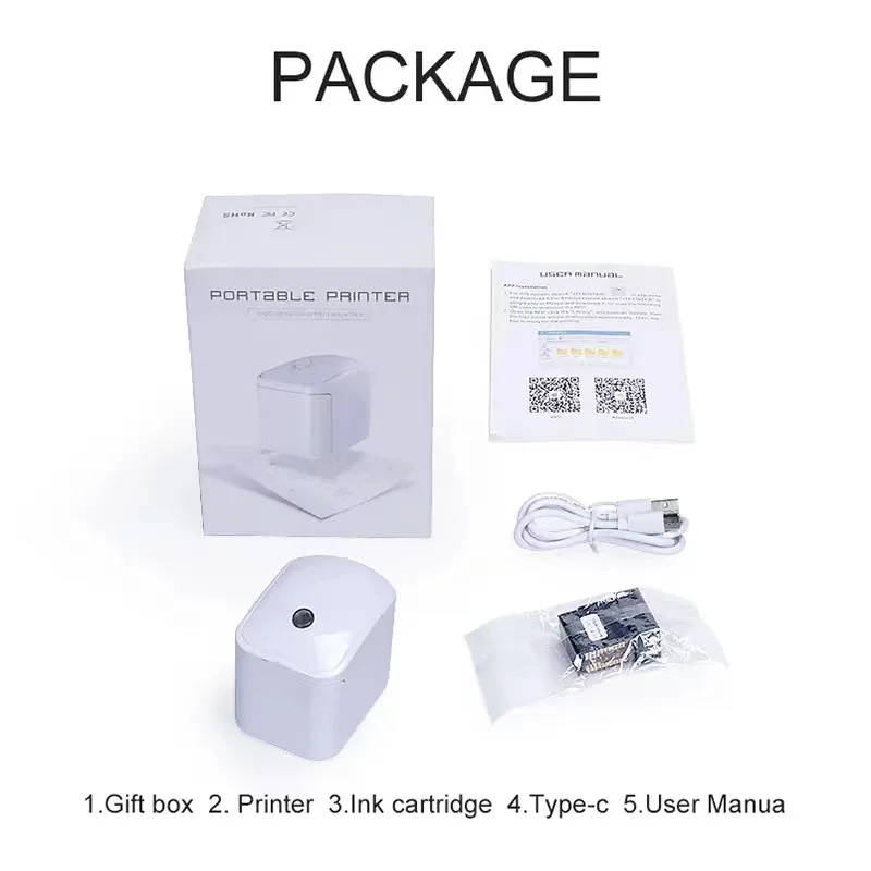 Портативный водонепроницаемый и цветной мини-принтер для татуировок