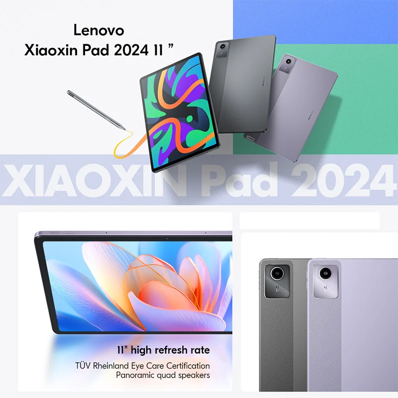 Новый планшет Lenovo Xiaoxin Pad 2024 6 ГБ 8 ГБ 128 ГБ Qualcomm