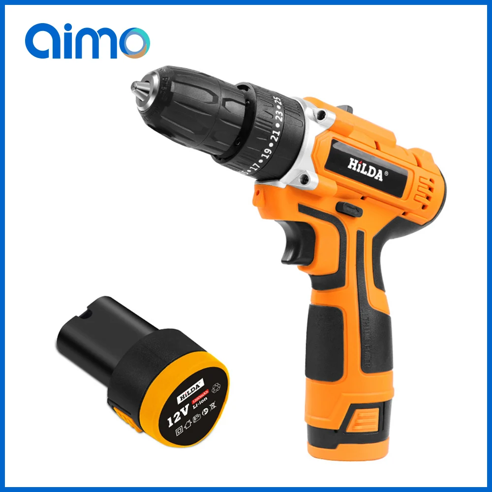 

AIMO 12V Lithium Battery Electric Screwdriver precision Charging electric Drill bit Cordless drill Torque drill Power Tools