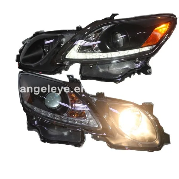 

For Lexus GS300 GS350 GS430 GS450 LED Headlights Front lamp 2006-2011 year Black Housing SN