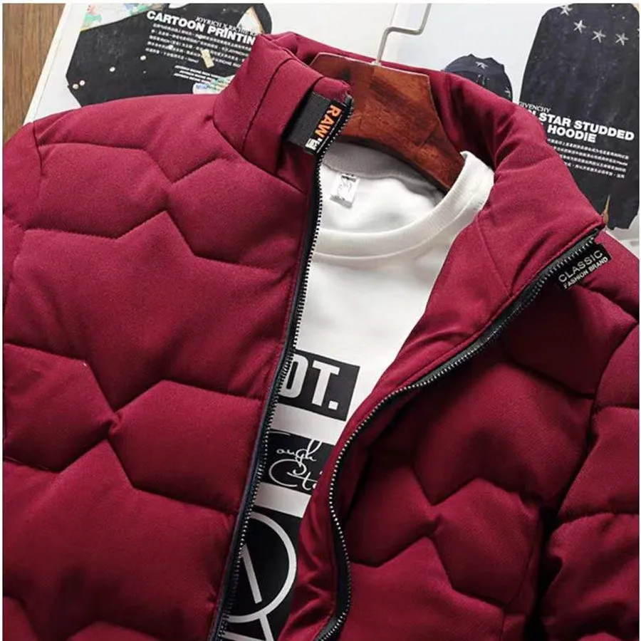 2024 новое зимнее пальто мужская утепленная повседневная парка облегающая верхняя