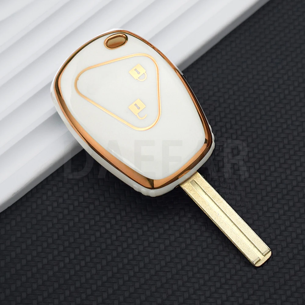 

Для Renault/Kangoo/ Dacia/Scenic/Megane/Sandero/Captur/Twingo/Modus 2-кнопочный чехол из ТПУ с дистанционным управлением, защитный чехол для ключей