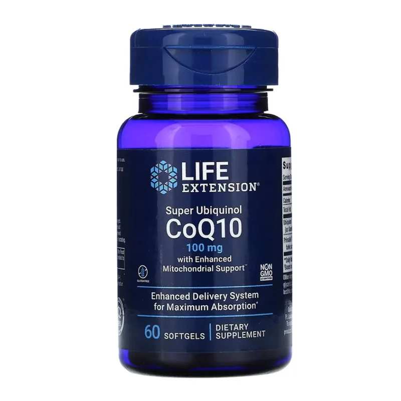 

Super Ubiquinol CoQ10 100 Mg With Enhanced Mitochondrial Support 60 Softgels Free shipping