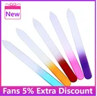 Флюоресцентная пилка для ногтей, прочная, из хрустального стекла, устройство для маникюра, инструмент, пилка для женщин и девушек, профессиональная полировка