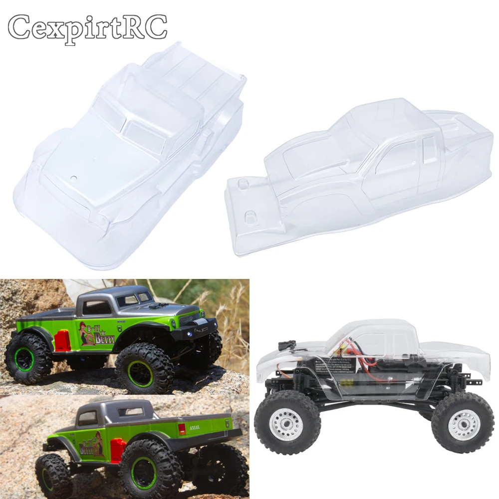 

SCX24 Plastic Clear Body Shell for 1/24 RC Crawler Car Axial SCX24 90081 C10 Upgrade Parts