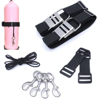 scuba diving tank straps kits with bucklesfor cylinder non slip pads sidemount hooks nylon rope set dive snorkeling equipment
