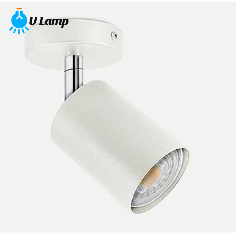 

Led Light Store Commercial Small Ceiling Type Track Light Household Background Wall Focus Adjustable Angle Downlight Black White