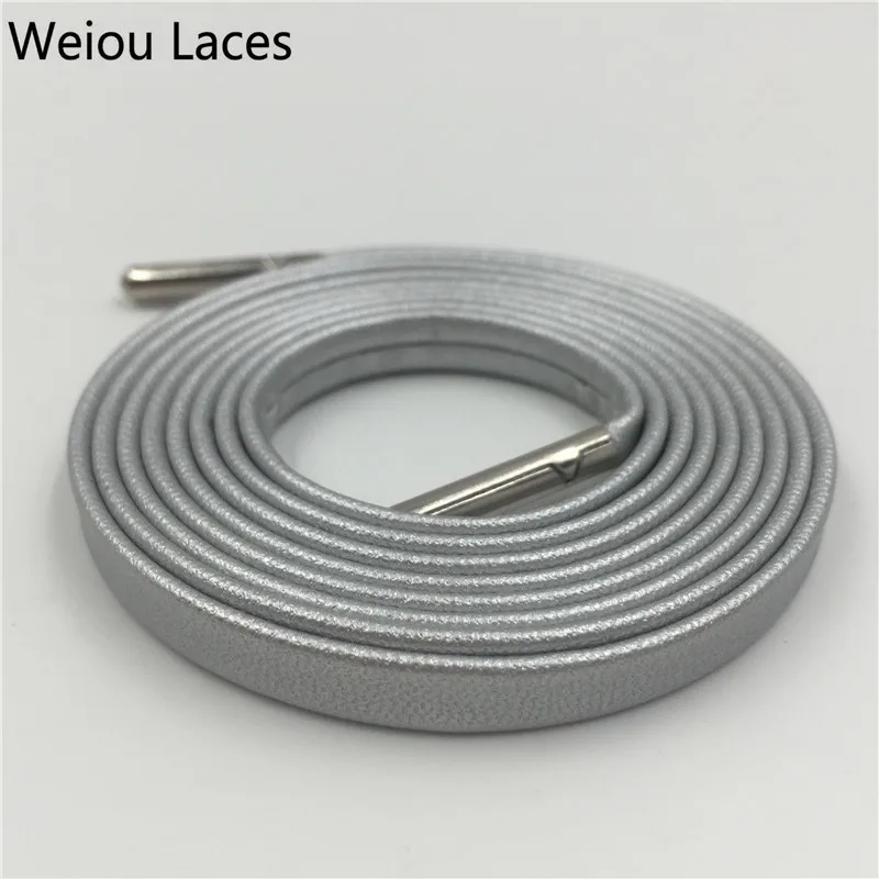 Official Weiou Luxury Lace Customized Office Sneakers Shoe Cordon Premium Goat Skin SMOOTH Shoelace CLEAN Flat PU Leather String