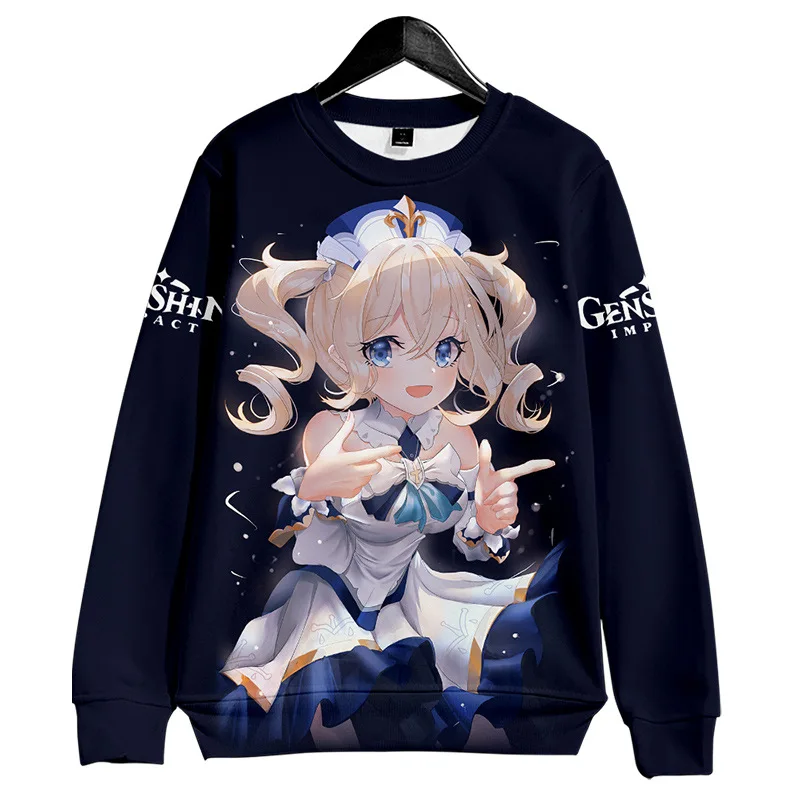 

Luxury Men/women O-Neck Shirt Clothes Long Sleeve Hatless Sweatshirts Tops Genshin Impact Hu Tao 3D printed Casual Sweatshirts