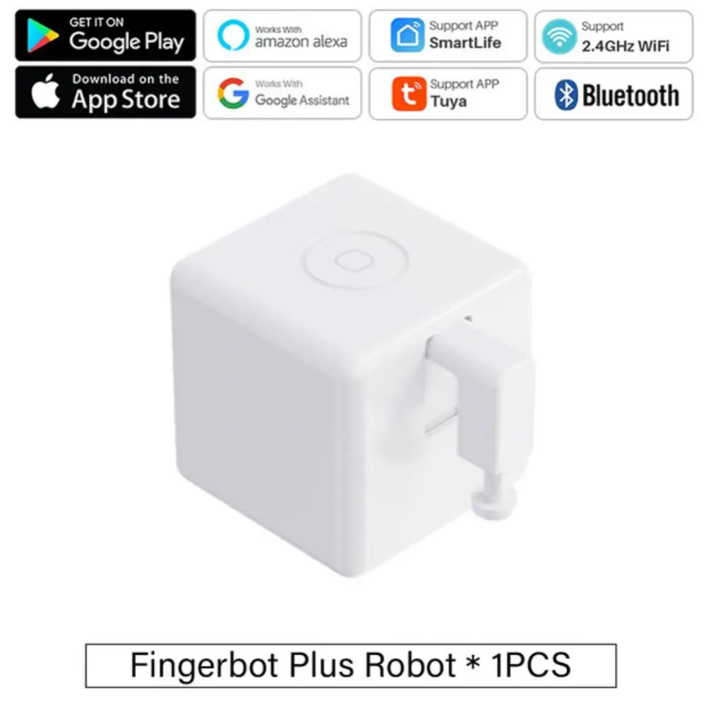 

Tuya Bluetooth Smart Fingerbot Plus Schakelaar Bot Knop Pusher Smart Home Voice Control Work With Alexa Google Assistent