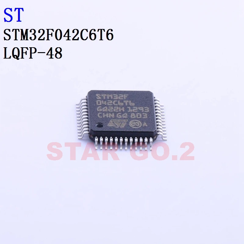 

5PCSx STM32F042C6T6 LQFP-48 ST Microcontroller