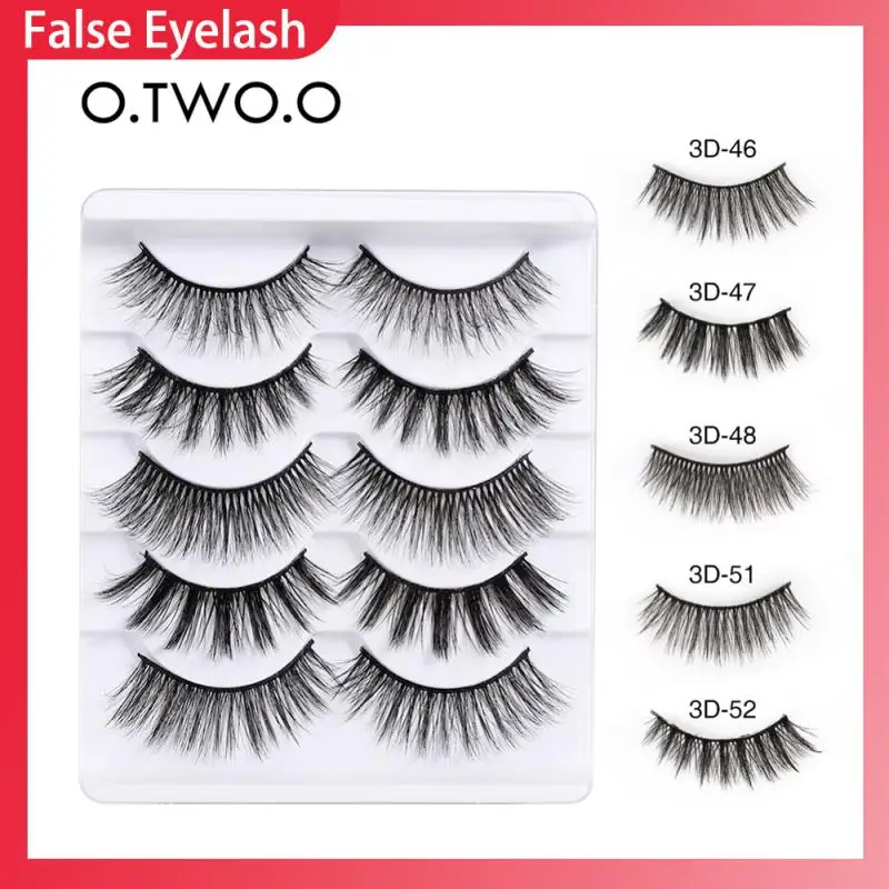 

5 пар 3D накладных ресниц O.TW O.O инструменты для макияжа натуральные длинные густые объемные мягкие Накладные ресницы для наращивания красивы...
