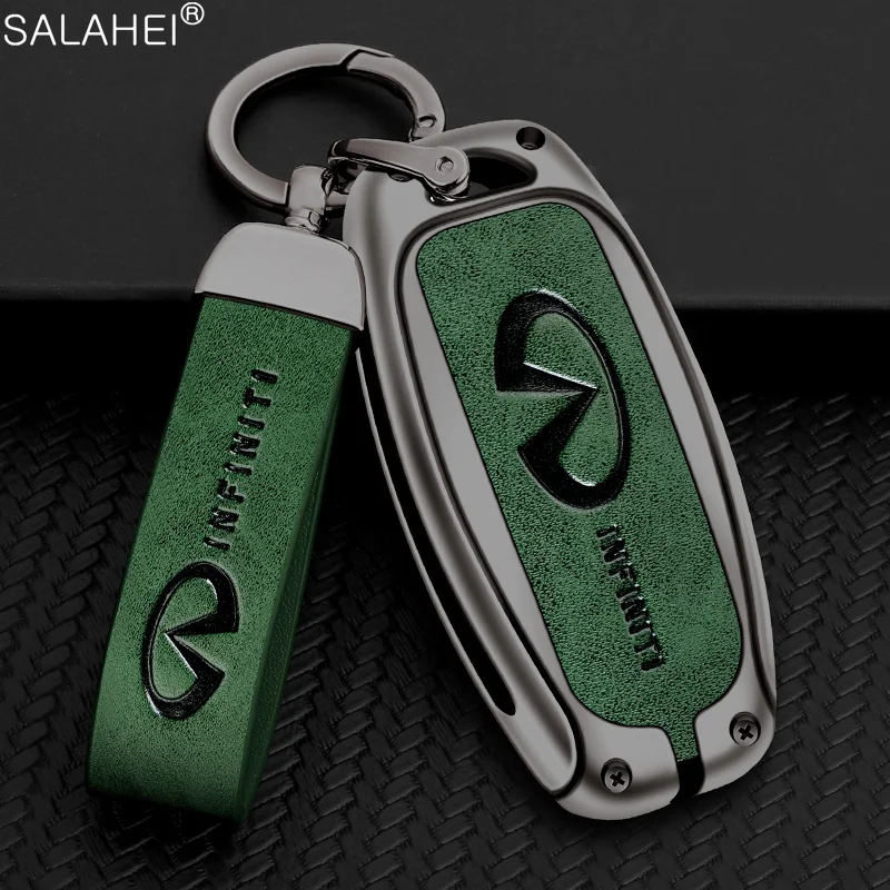 

Zinc Alloy Car Smart Remote Key Case Full Coverage Keychain Protective Fob Shell For Infiniti FX35 QX60 Auto Styling Accessories