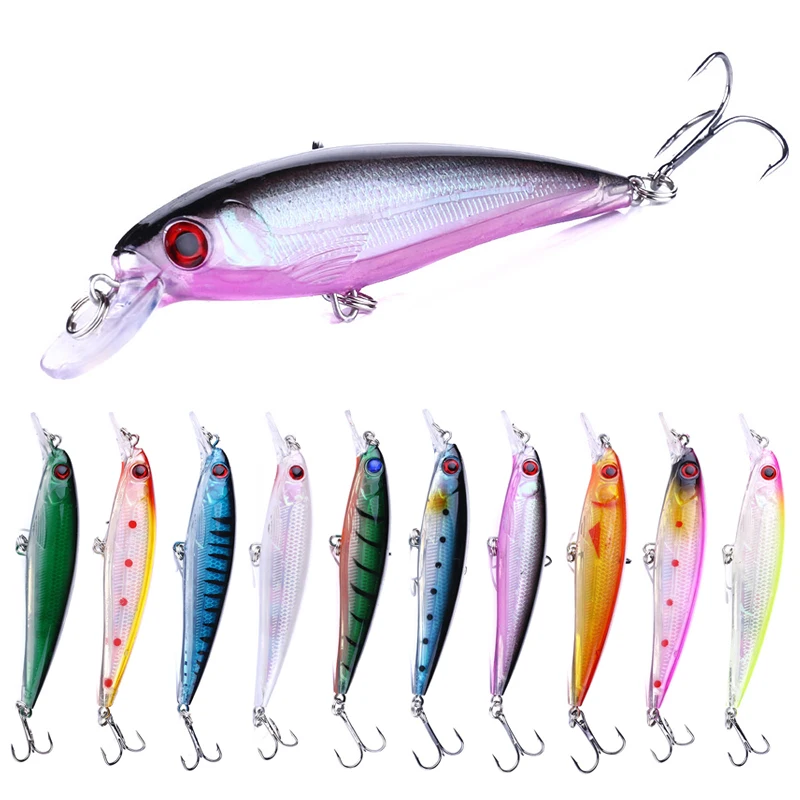

1Pcs 11cm 13.5g Minnow Fishing Lures Wobbler Hard Baits Crankbaits 3D Eyes Artificial Lure For Bass Pike Fishing Tackle