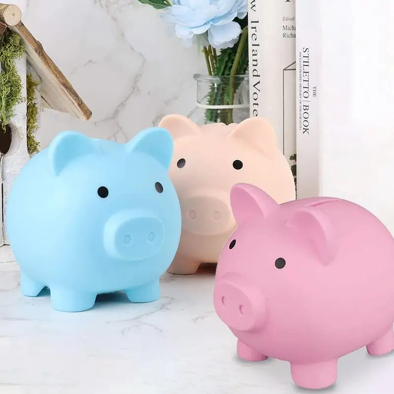 

1pcs Cartoon Pig Shaped Money Boxes Children Toys Birthday Gift Unbreakable Money Saving Boxes Piggy Bank Coins Storage Box