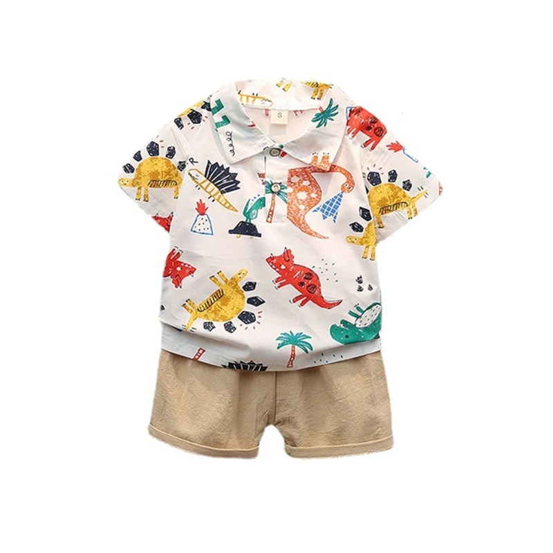 

New Children Clothes Suit Summer Baby Boys Girls Cartoon T-Shirt Shorts 2Pcs/Sets Toddler Casual Costume Infant Kids Sportswear