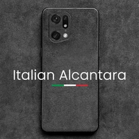 alcantara case for oppo find x5 pro 5g luxury supercar interior same artificial leather business phone cases cover