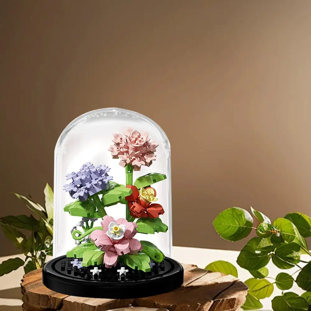 Вечные цветы строительные блоки подсолнухи розы гвоздики гибискус горшечные