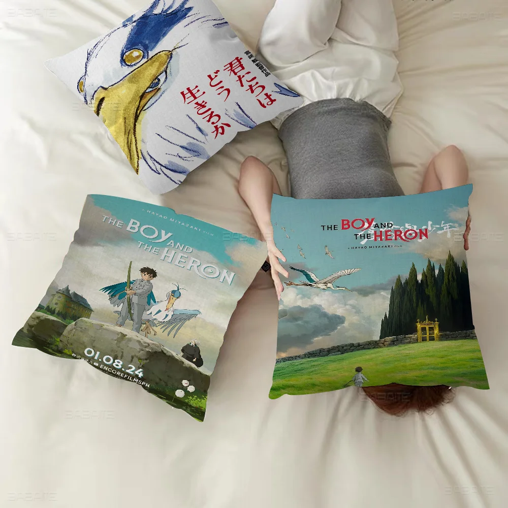 T-The B-Boy A-And H-Heron Pillow Anime Sofa Bed Head Cover Cushion 45x45 Cm Fashion