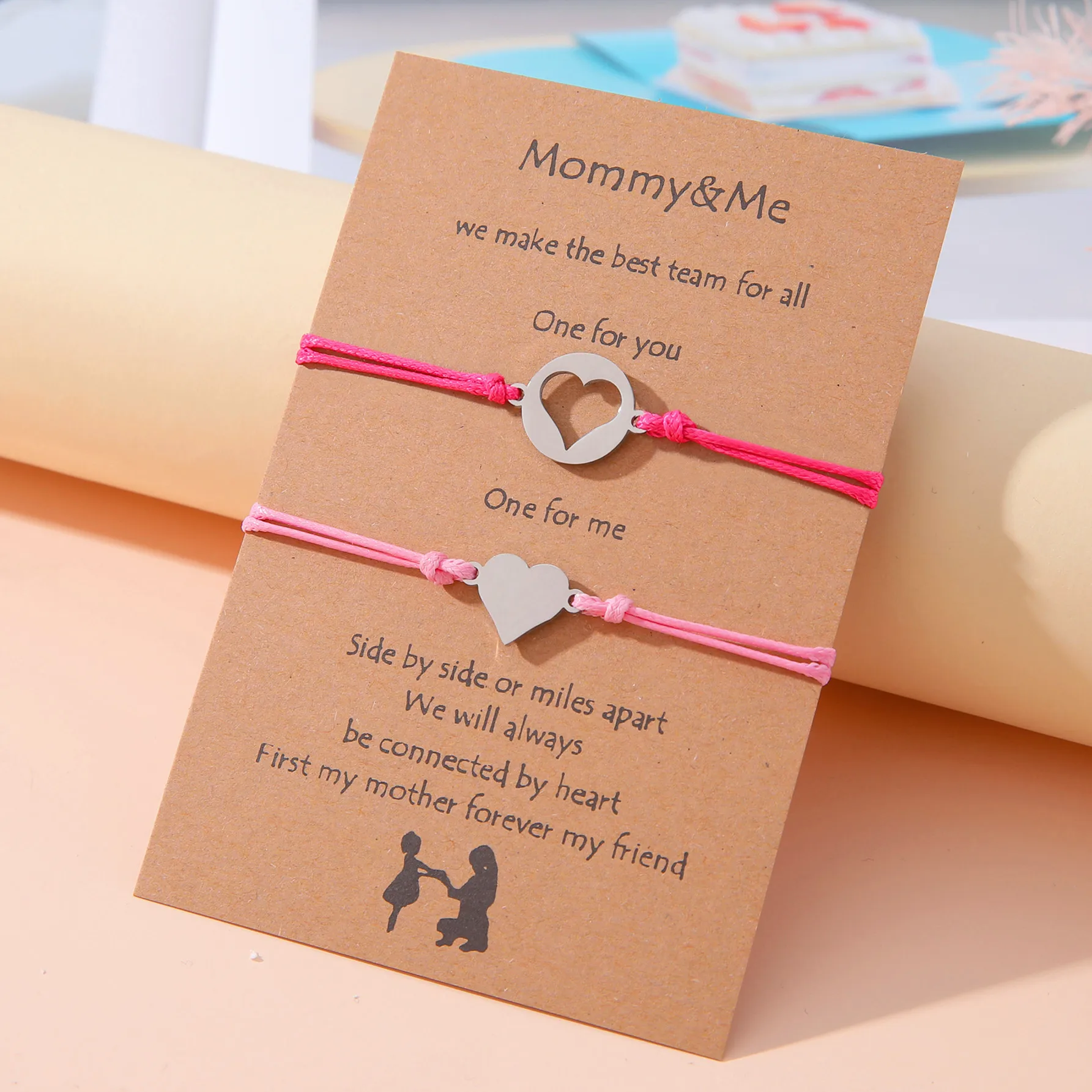 Новый универсальный браслет на День Матери из нержавеющей стали с отверстиями