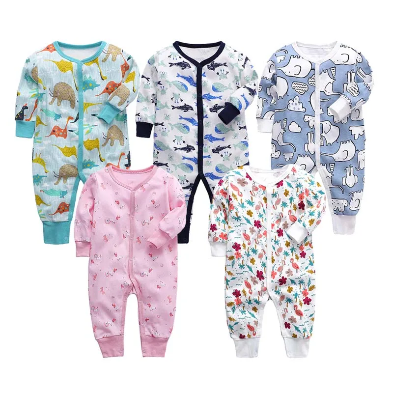 Летний комбинезон для новорожденных девочек/мальчиков мягкая хлопковая