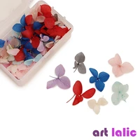 100pcsset dried flowers 3d nail art decoration natural floral sticker charms nail designs uv gel polish nail accessories