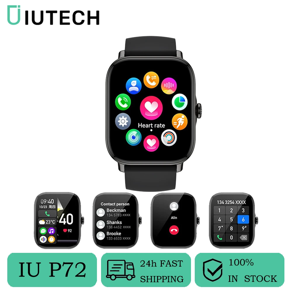 Умные часы IUTECH P72 с Bluetooth 2024