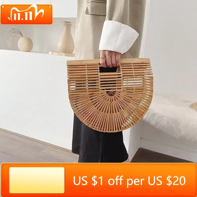 

Elegant Female Weave Tote bag 2022 Fashion Women's Designer Handbag Large Saddle bag Straw Beach Travel bag