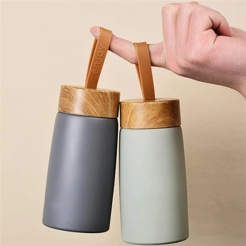 

Portable Travel Cup Drinkware Stainless Steel Coffee Thermos Insulated Tea Mug Milk Tumbler Leakproof Vacuum Flask Water Bottle