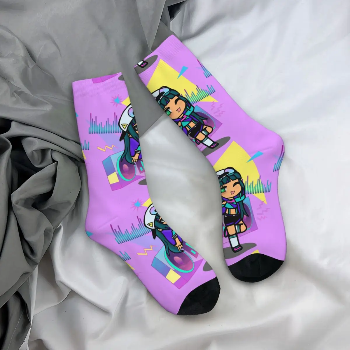 Забавные сумасшедшие Компрессионные носки для мужчин классные винтажные Gacha