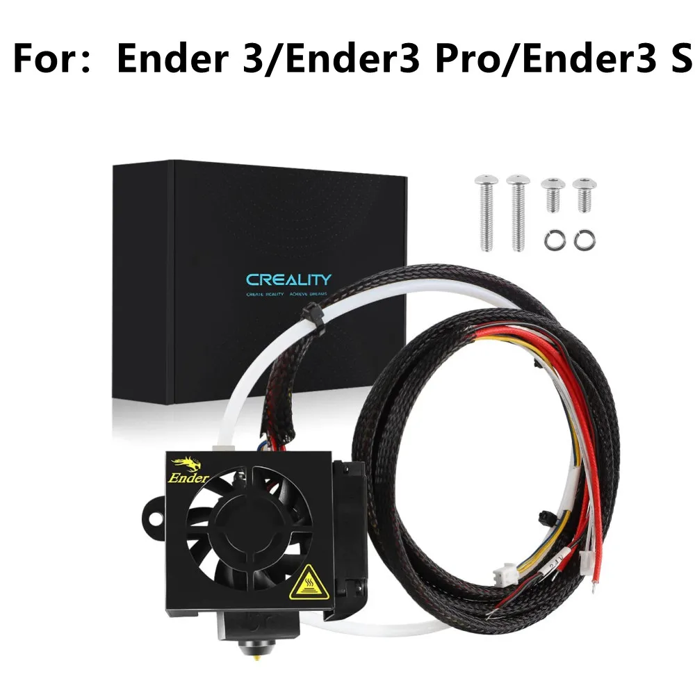 

Деталь для 3D-принтера CREALITY Ender-3 Full Hotend Kit, металлический алюминиевый двойной охлаждающий вентилятор для принтеров Ender 3/Ender3 Pro/Ender3 S