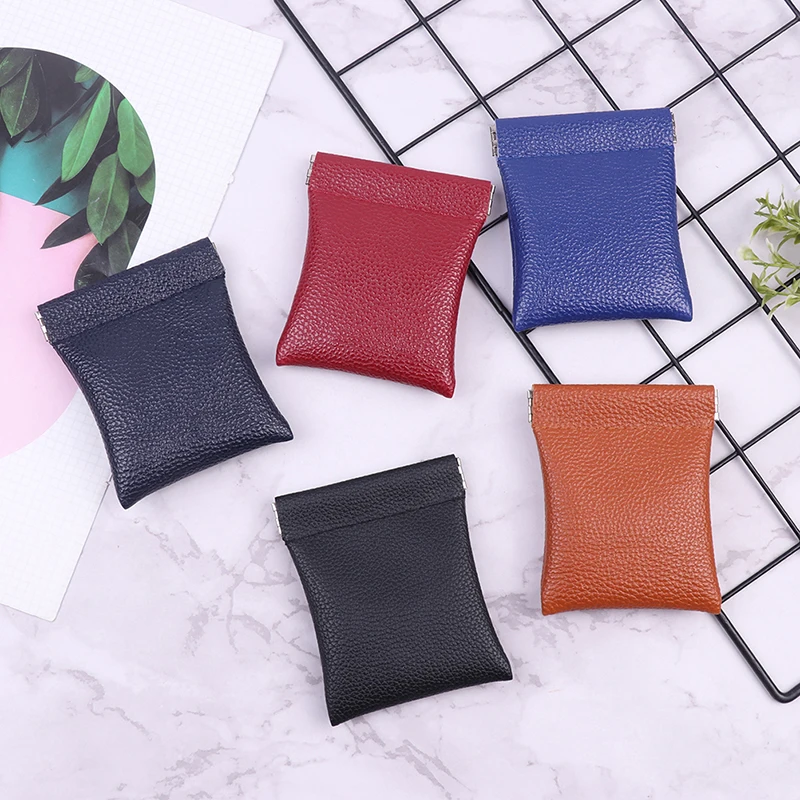 

PU Leather Coin Purse Credit Card Holder Small Wallet Money Change Pouch For Women Men