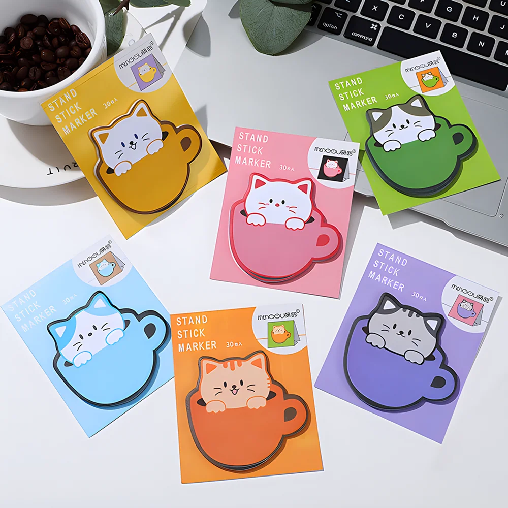 3 упаковки креативные липкие заметки милый кавайный блокнот почтовая бумага