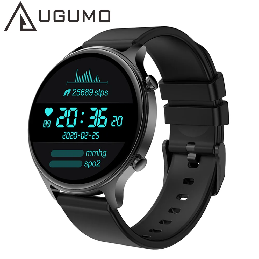 

UGUMO Smart Watch Bluetooth Call Music 1.28" Heart Rate Blood Pressure Oxygen Fitness Sports Tracker Fashion Women Smartwatch