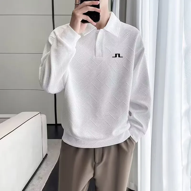 

Новая мужская одежда для гольфа, осенняя одежда для гольфа, Мужская футболка, спортивные высококачественные свободные эластичные рубашки, Влагоотводящая одежда для гольфа 2023