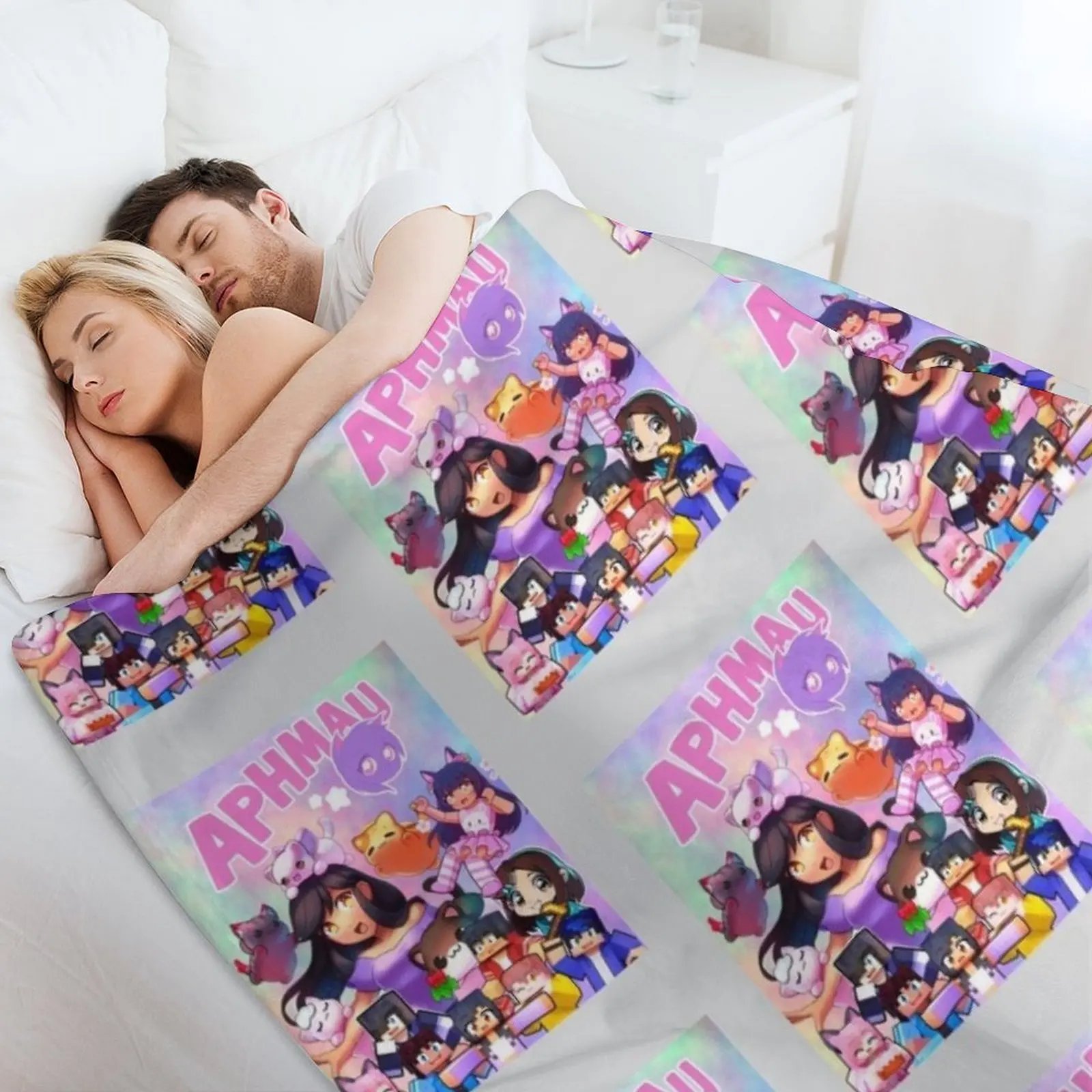 aphmau art3khxamkatt_42 Одеяло Персонализированный подарок Винтажные одеяла