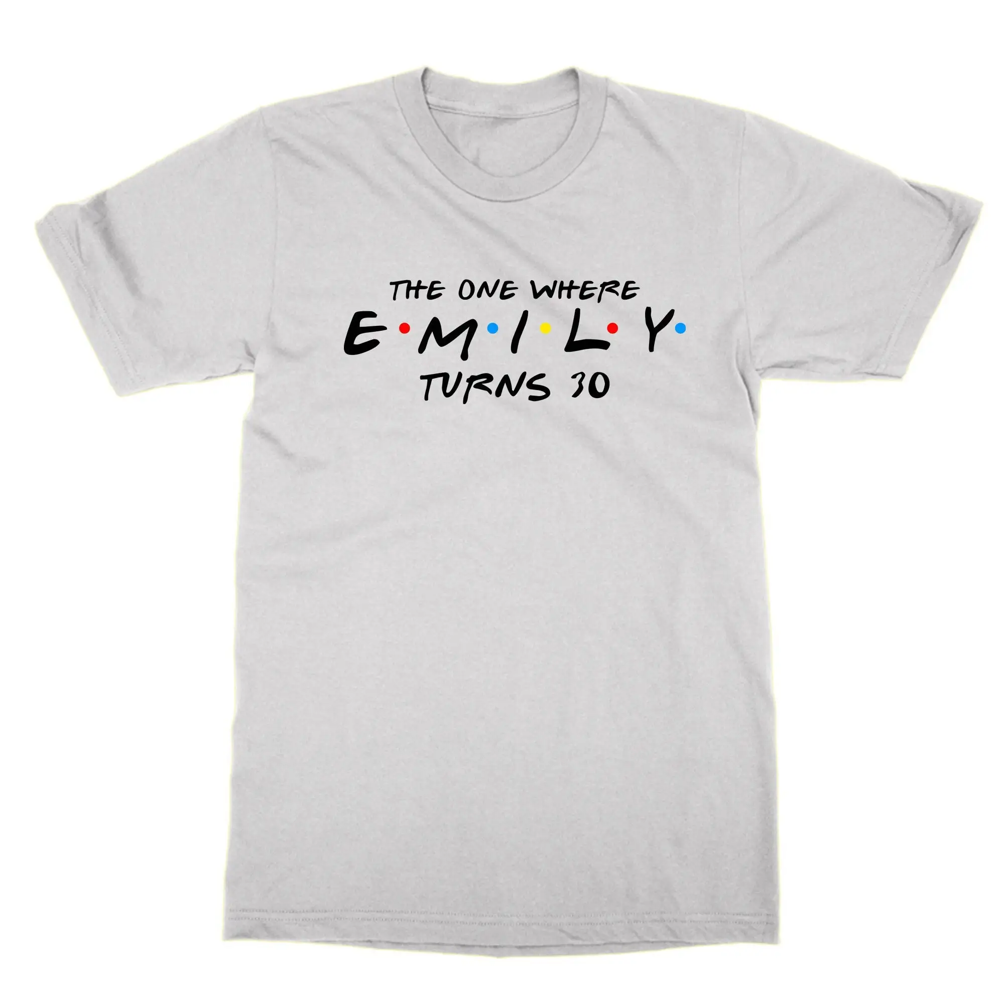 Футболка The One Where NAME Turns AGE персонализированная футболка на день рождения забавный