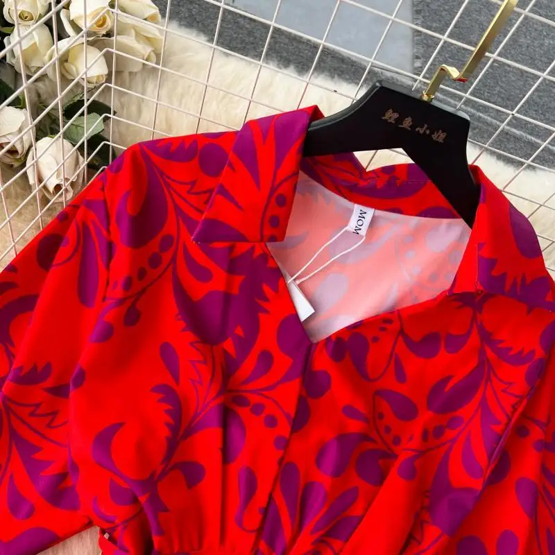 Женский комплект из двух предметов топ с цветочным принтом и коротким рукавом