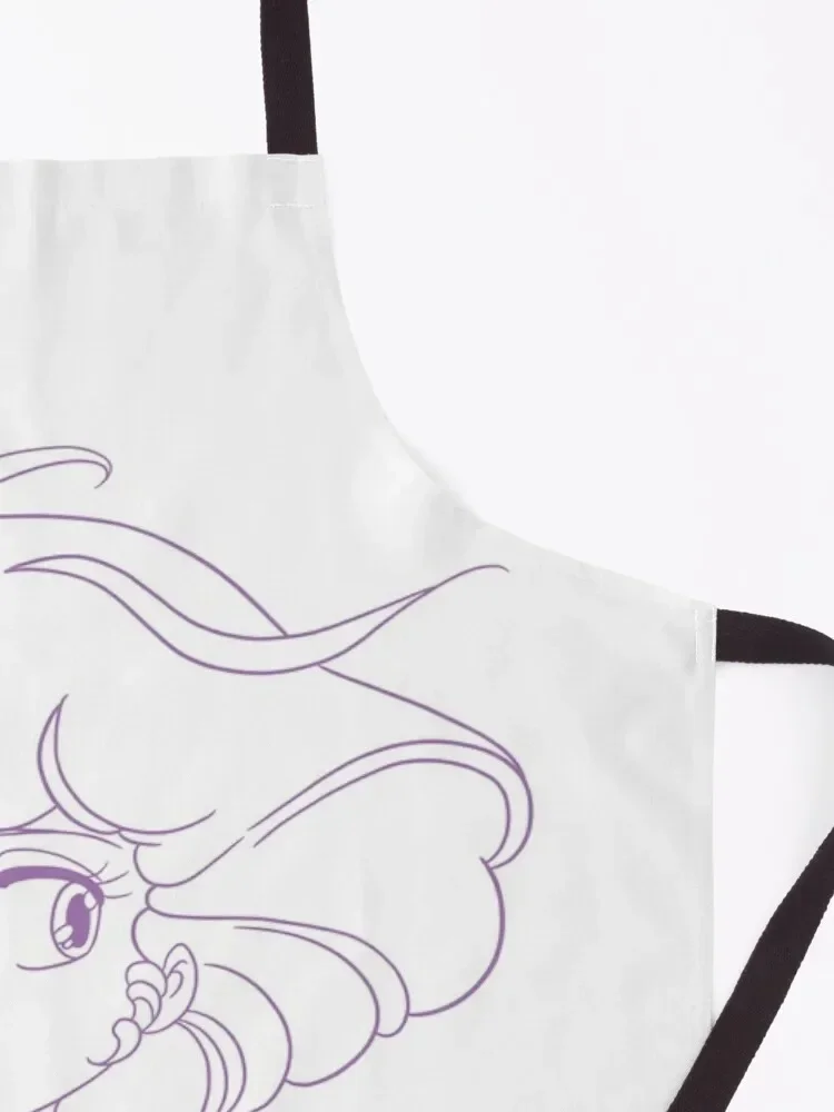 Кремовая мама с логотипом лица. Фартук нагрудник для кухни. парикмахерских.