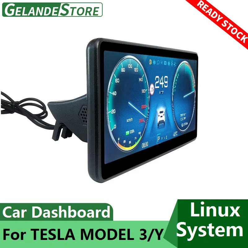 Цифровая приборная панель для Tesla автомобильная Беспроводная Carplay USB Android