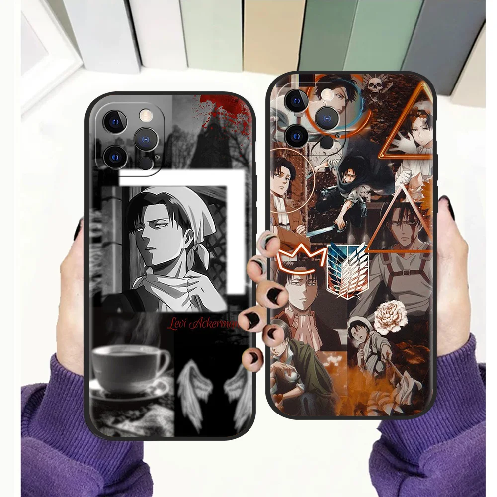 

Levi Ackerman противоударный чехол из ТПУ для iPhone 13 12 11 Pro Max 8 7 Plus SE 2020, мягкий чехол для iPhone X XR XS Max, чехол, сумка