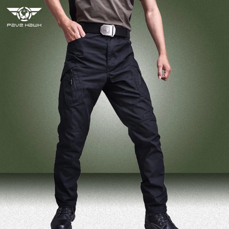 Tactical Pants Men Outdoor Waterproof Wear-resistant SWAT Combat Cargo Trousers Military Multi-pocket Elasticity Pant Size 5XL