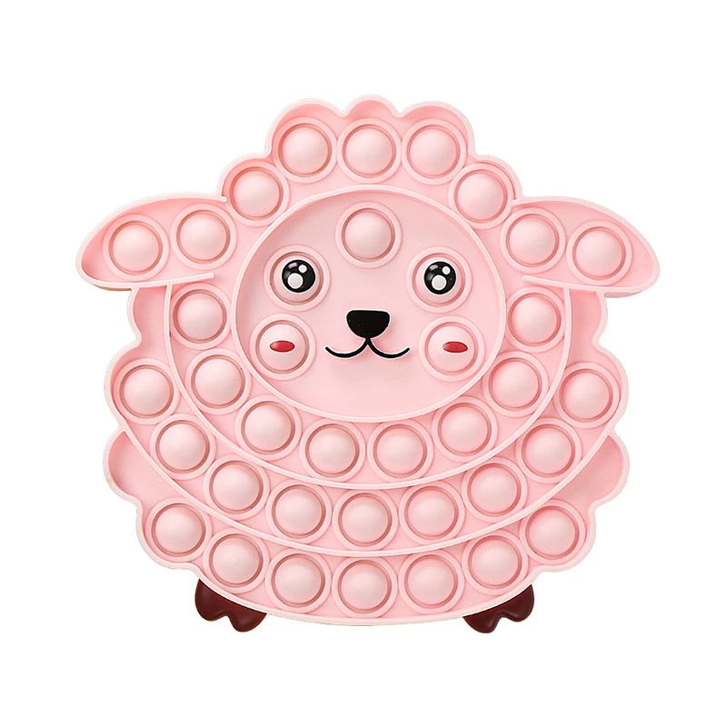 

Sensory Toys for Children Adult Cute Sheep Style Anti-Stress Interesting Push Game Gift Mini Push Toys