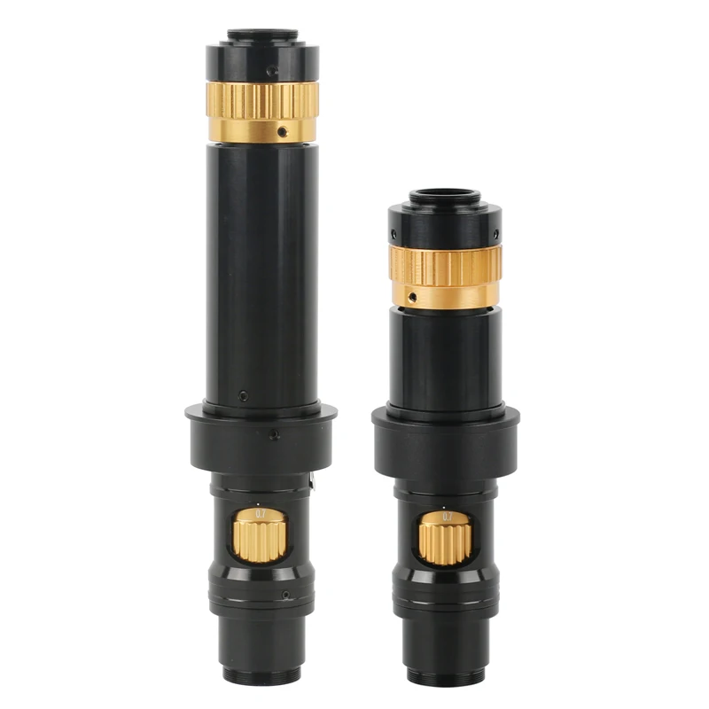 FHD 200X 400X Adjustable Continuously Magnification Zoom C Mount Monocular Lens For HDMI USB VGA Video Microscope Camera