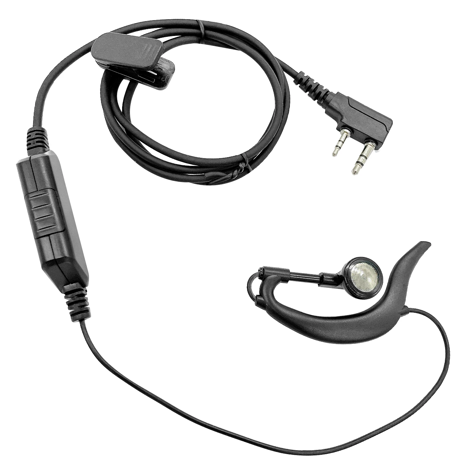 PTT MIC G Shape Earpiece Headset for baofeng BF-T3, BF-888S, BF-F8HP, BF-F9, BF-F9  Walkie Talkie Ham Radio Hf Transceiver Handy
