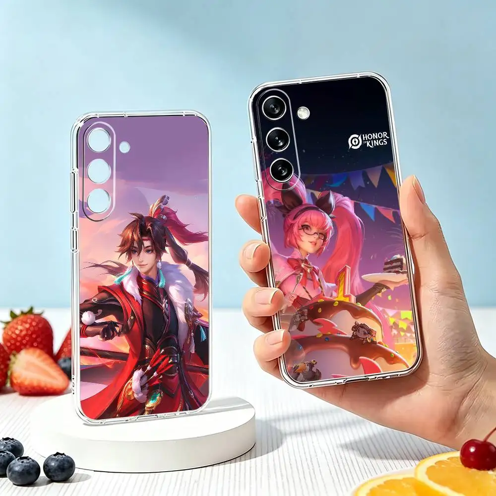 Фото Чехол для телефона Game Honor of Kings-S для Samsung A10,12,20,21S,30,31,40,50,51,52,70,71, прозрачный чехол, подарок