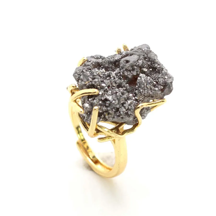 Красочные кольца с хрустальным камнем для женщин и мужчин натуральные