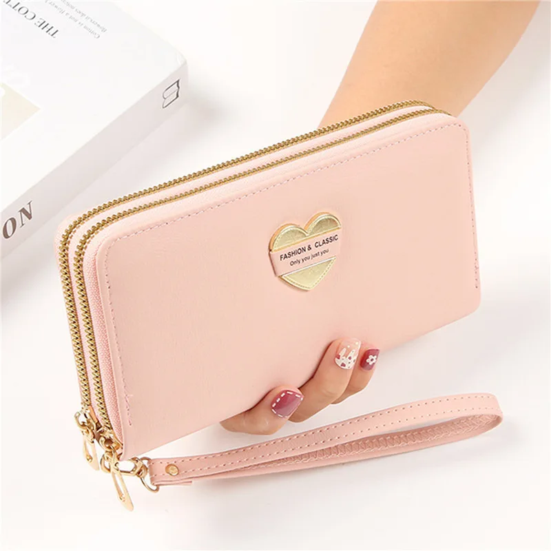 

Женский кошелек из искусственной кожи, роскошные длинные кошельки на молнии с застежкой, ретро-дизайн, клатч с кисточкой, Женский держатель ...