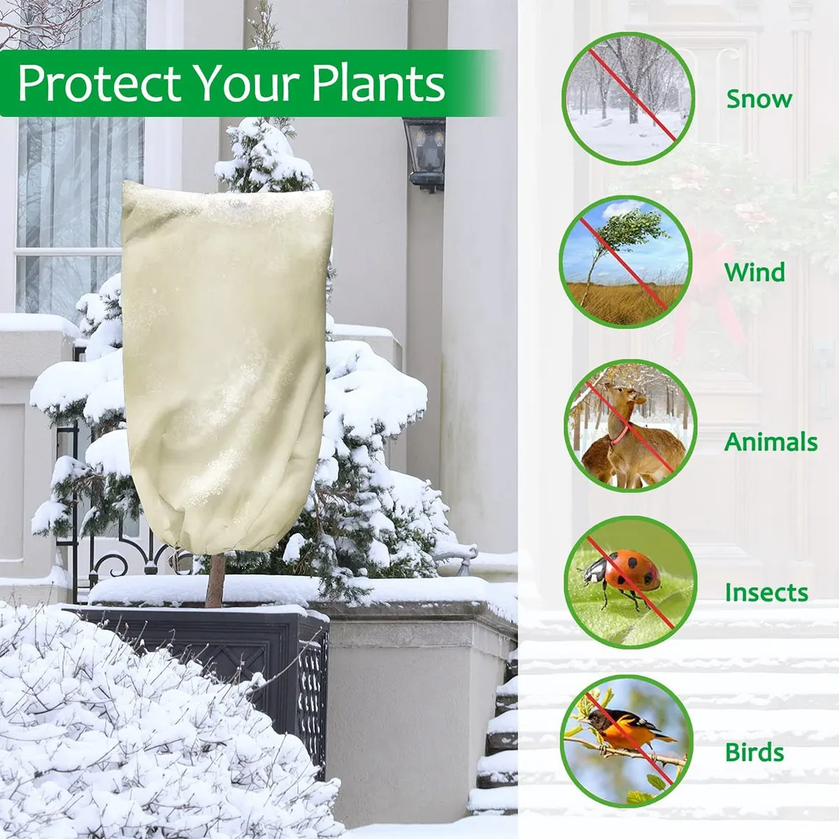 3 упаковки зимние колпачки для растений 31 5x47 дюйма